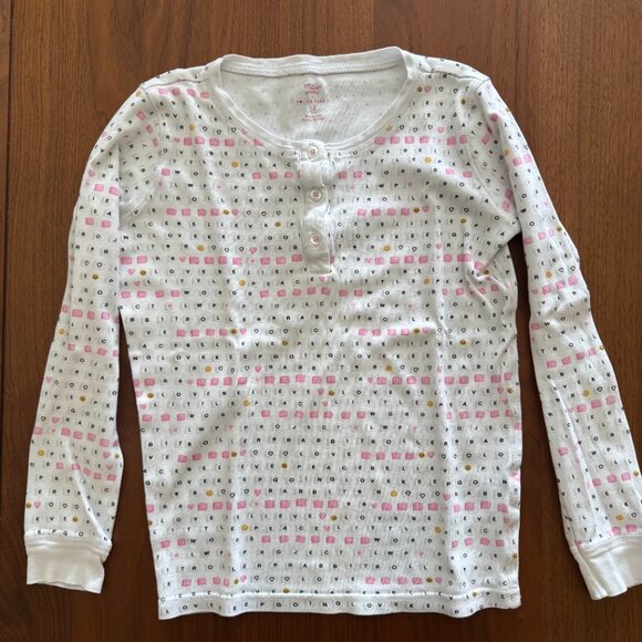 Little Words Project x Roller Rabbit Girls PJ Top - Picture 1 of 3